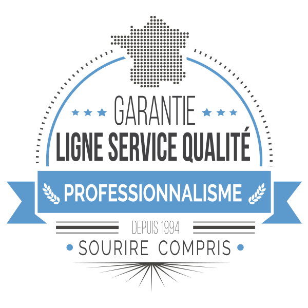 Label garantie qualité Ligne Service depuis 1994